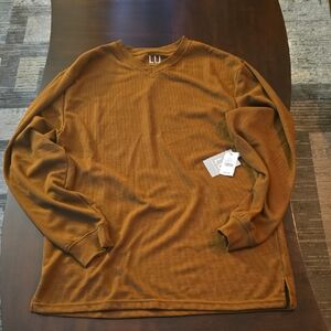 LU Men's Tan Long Sleeve Tee